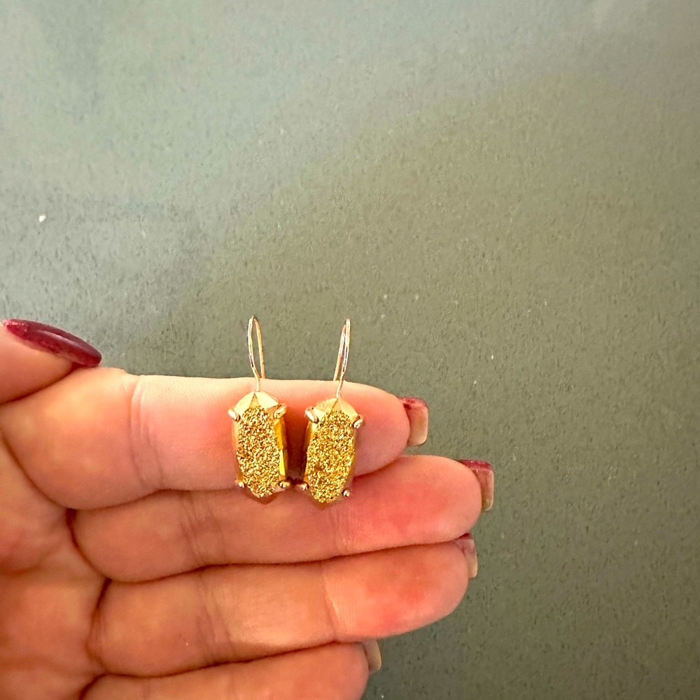 Gold Drusy Kendra Scott earrings